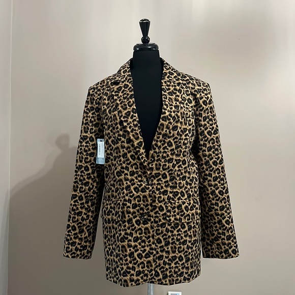 Etiquette Clothiers Jackets & Coats Etiquette Leopard Blazer Poshmark